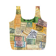 Retro Concert Tickets Reusable Bag (M) from ArtsNow.com Front