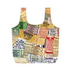 Retro Concert Tickets Reusable Bag (M) from ArtsNow.com Back