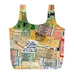 Retro Concert Tickets Reusable Bag (L)