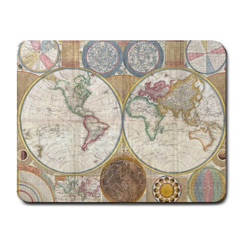 1794 World Map Small Mouse Pad (Rectangle) from ArtsNow.com Front