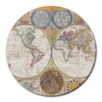 1794 World Map 8  Mouse Pad (Round)