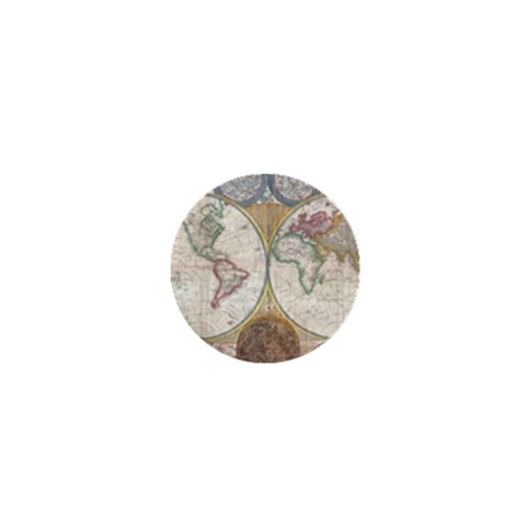 1794 World Map 1  Mini Button from ArtsNow.com Front