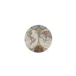 1794 World Map 1  Mini Button Magnet