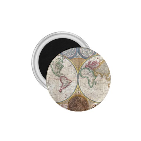 1794 World Map 1.75  Button Magnet from ArtsNow.com Front