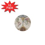 1794 World Map 1  Mini Button (10 pack)