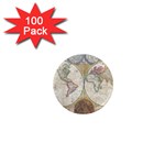 1794 World Map 1  Mini Button Magnet (100 pack)