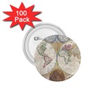 1794 World Map 1.75  Button (100 pack)