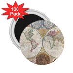 1794 World Map 2.25  Button Magnet (100 pack)
