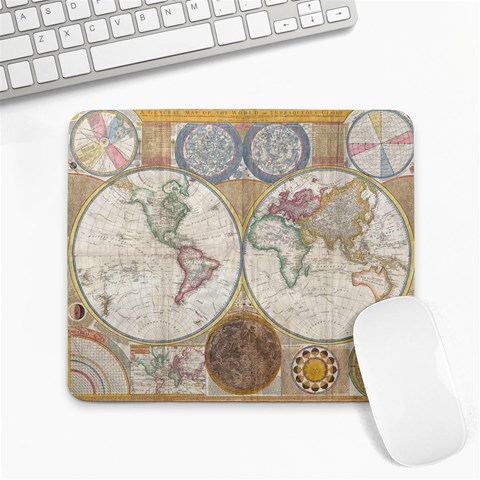1794 World Map Large Mouse Pad (Rectangle) from ArtsNow.com Front