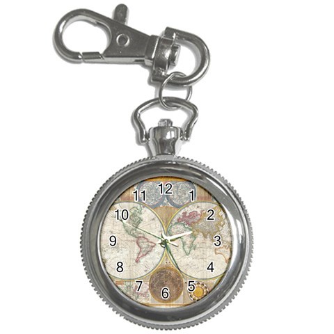 1794 World Map Key Chain Watch from ArtsNow.com Front