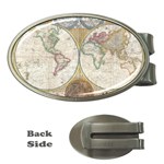 1794 World Map Money Clip (Oval)