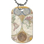 1794 World Map Dog Tag (One Sided)