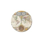 1794 World Map Golf Ball Marker 4 Pack