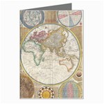 1794 World Map Greeting Card