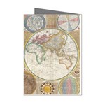 1794 World Map Mini Greeting Card (8 Pack)