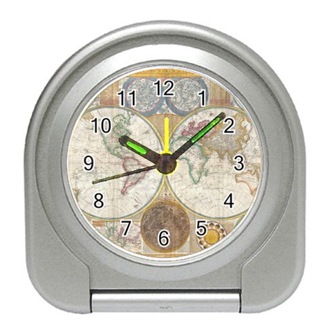 1794 World Map Desk Alarm Clock from ArtsNow.com Front