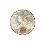 1794 World Map Golf Ball Marker 4 Pack (for Hat Clip)