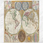 1794 World Map Canvas 8  x 10  (Unframed)