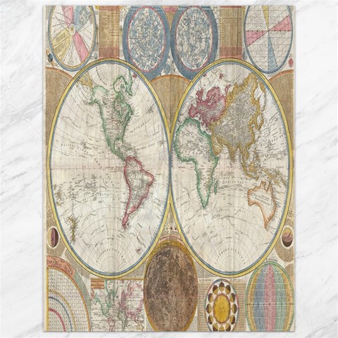 1794 World Map Canvas 12  x 16  (Unframed) from ArtsNow.com 11.86 x15.41  Canvas - 1