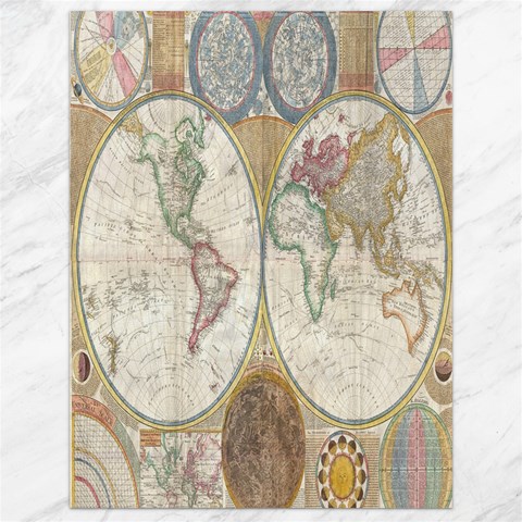 1794 World Map Canvas 18  x 24  (Unframed) from ArtsNow.com 17.8 x23.08  Canvas - 1