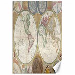 1794 World Map Canvas 20  x 30  (Unframed)