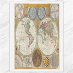 1794 World Map Canvas 36  x 48  (Unframed)