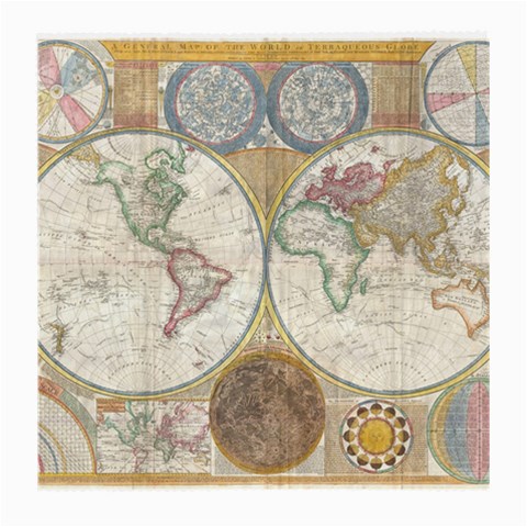 1794 World Map Glasses Cloth (Medium) from ArtsNow.com Front