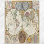 1794 World Map Canvas 11  x 14  (Unframed)