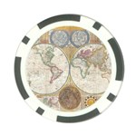 1794 World Map Poker Chip