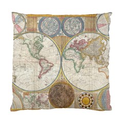 1794 World Map Cushion Case (Two Sided)  from ArtsNow.com Front