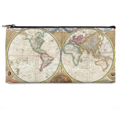 1794 World Map Pencil Case from ArtsNow.com Front