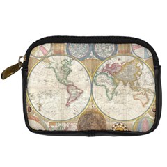 1794 World Map Digital Camera Leather Case from ArtsNow.com Front