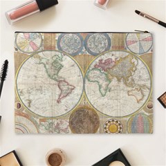 1794 World Map Cosmetic Bag (XL) from ArtsNow.com Back