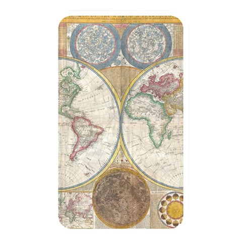 1794 World Map Memory Card Reader (Rectangular) from ArtsNow.com Front