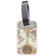 1794 World Map Luggage Tag (Two Sides) from ArtsNow.com Back