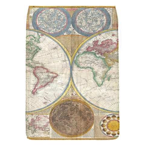 1794 World Map Removable Flap Cover (Small) from ArtsNow.com Front
