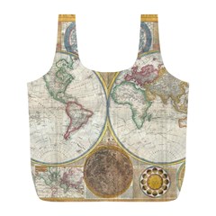 1794 World Map Reusable Bag (L) from ArtsNow.com Front