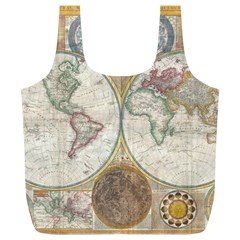 1794 World Map Reusable Bag (XL) from ArtsNow.com Front