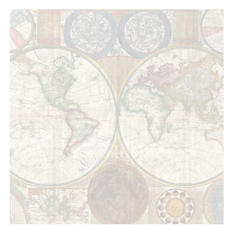 1794 World Map Small Memo Pad from ArtsNow.com 3.75 x3.75  Memopad