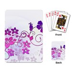 Floral Garden Playing Cards Single Design