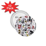 Medieval Mash Up 1.75  Button (10 pack)