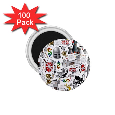 Medieval Mash Up 1.75  Button Magnet (100 pack) from ArtsNow.com Front