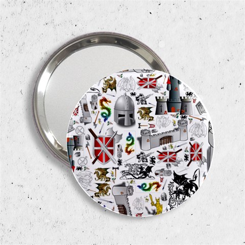 Medieval Mash Up Handbag Mirror (2.25 ) from ArtsNow.com Front