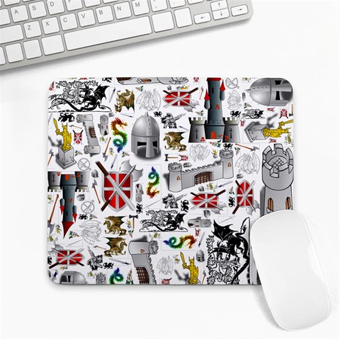 Medieval Mash Up Large Mouse Pad (Rectangle) from ArtsNow.com Front