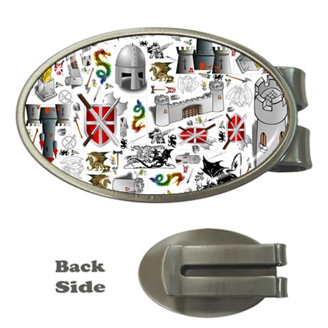 Medieval Mash Up Money Clip (Oval) from ArtsNow.com Front