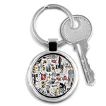 Medieval Mash Up Key Chain (Round)