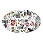 Medieval Mash Up Magnet (Oval)