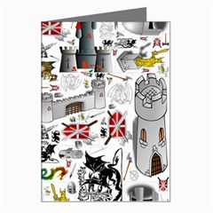 Medieval Mash Up Greeting Card (8 Pack) from ArtsNow.com Left