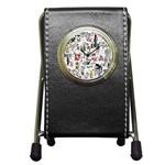 Medieval Mash Up Stationery Holder Clock