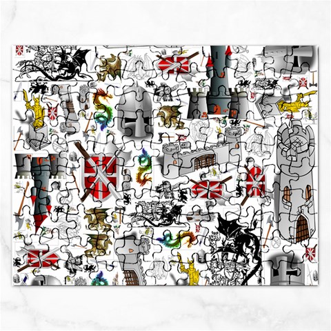 Medieval Mash Up Jigsaw Puzzle (Rectangle) from ArtsNow.com Front